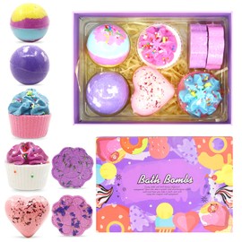 Badebomben Geschenke für Frauen Muttertagsgeschenk, Bio Badekugeln Vegan als Badezusatz, Natürliche Schaumbadebomben, Duschbomben Badeperlen Geburtstagsgeschenk für Mama Oma Freundin Valentinstag