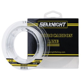 Seaknight 100% Fluorocarbon Carp Fishing Line 50m/100m Invisible Sea Fishing Fluorocarbon Leader Line Clear 3-100LB