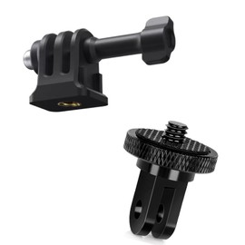 OctinPris Tripod Mount Adapter 1/4" Metal Camera Mount Adapter with Thumb Screw for Gopro Hero Series, Osmo Action, Insta360, Monopod, Tripod, DSLR SLR ect.