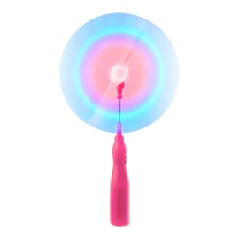 Pack of 1 Pink LED Swivel Fan Wand LED Windmill Spinners Light Up Flashing Spinning Swivel Fan Light Childrens Windmill Spinning Light Toy Party Gifts Favours Kids Light Up Toys Flexible Neck