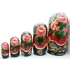 Tale of Ruslan and Ludmila Nesting Dolls Russian Hand Carved