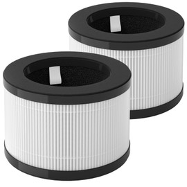 M01 Air Filters Compatible with MOOKA M01 Air-Purifiers, 3-in-1 Pre-Filter、H13 True HEPA Filter with Activated Carbon Filtration System, 2 pack