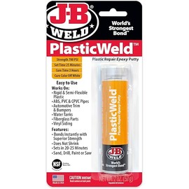 J-B Weld 8237 PlasticWeld Plastic Repair Epoxy Putty - 2 oz.