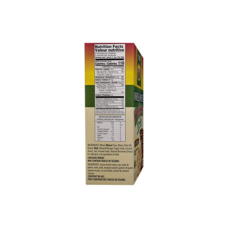 Shibolim K’nockers To Go! Whole Wheat Everything Crackers (18 Single
