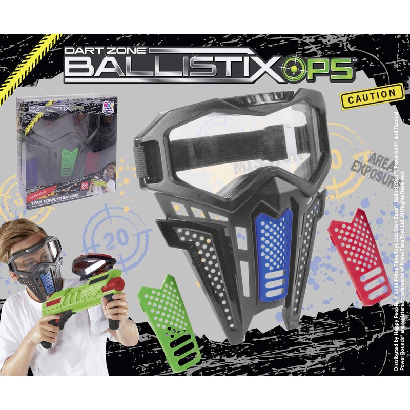 Happy People 16802 Dartzone Ballistixopsteam Competition Mask, Brown
