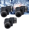 10pcs Pneumatic Connector Durable ABS Replaceable Practical Connecting Accessories for