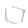 Cionyce 2 Pack White Wall Shelf Bracket 4 Inch Shelf