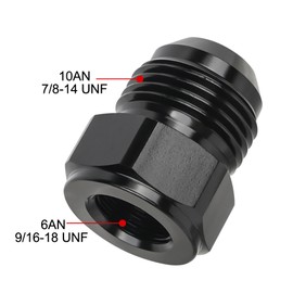 EVIL ENERGY 6AN Female to 10AN Male Falre Reducer Expander Adapter Fitting 2Pcs