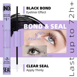 Lash Bond and Seal for Extensions Cluster Adhesive Long-Lasting Single Lash Glue（Black,10ML）