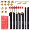 CHAWNIAO Indexable Lathe Turning Tool 21Pcs Kit 1/2" (12mm) Shank,