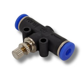 Lumonic I PU Hose Throttle Check Valve with Connector I 4 mm I Pneumatic Throttle Check Valve I Throttle Valve I Compressed Air & Automatic