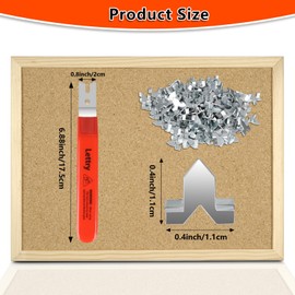 Glazier Point Driver, Glazing Push Point Driver Tool with 120 Push Points, Glazier Setting Tool for Framing Glass Picture Cross Stitch (1)