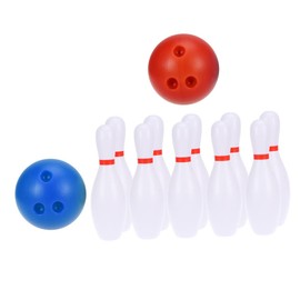 Toyvian 2 Sets Toy Bowling Ball Sets for Kids Desktop Bowling Mini House Decoration Sports Ball Toddler Resin Child Kids Sports Toys Resin Bowling Mini Miniature Resin Bowling Model
