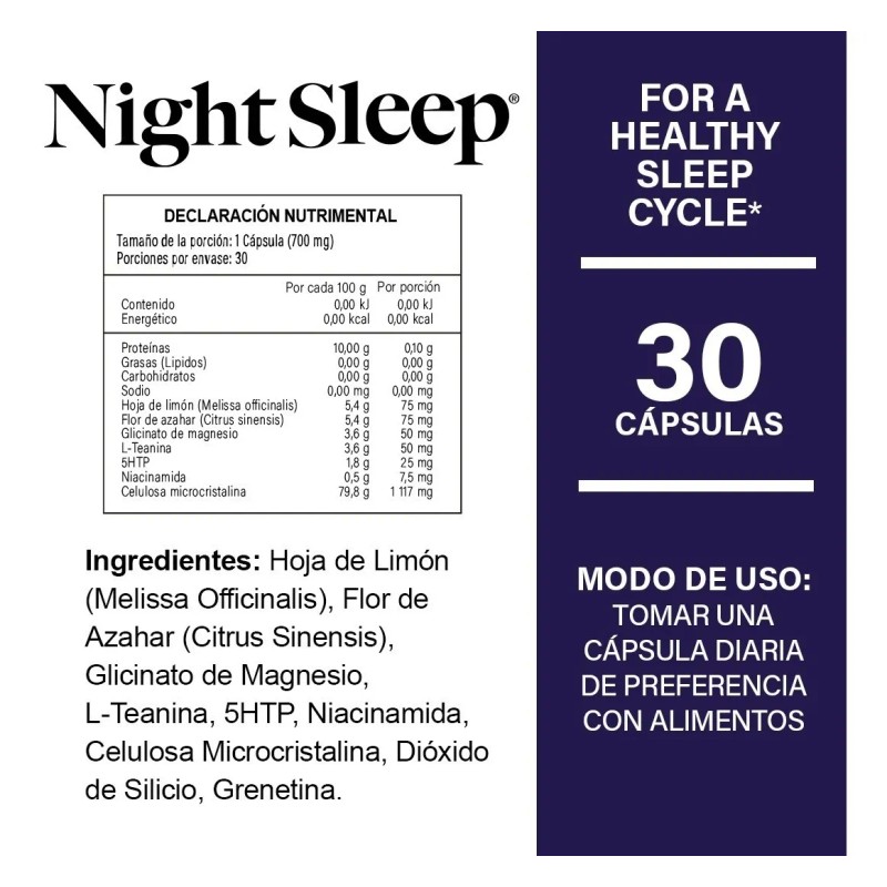 Naturelab Sueño Profundo Night Sleep 100% Natural No Crea Adicción