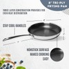 Lexi Home Tri-ply 8" Stainless Steel Scratch Resistant Nonstick Frying