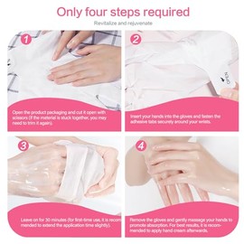 2 juegos de máscaras para pies y mascarilla de manos con niacinamida, pie de hidratación profunda para piel seca y agrietada, cuidado nutritivo con ma