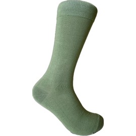 Triple M Plus Men's Solid Dusty sage Dress Socks (US, Alpha, One Size, Regular, Regular, Dusty Sage 1 Pair)