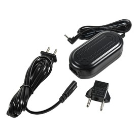 HQRP AC Adapter Power Supply Compatible with CA-PS700 PS-700 PS700 Canon Digital Camera/Camcorder - Replacement with USA Cord & Euro Plug Adapter