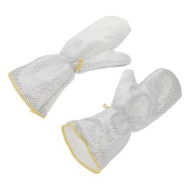 TOVINANNA 2pcs Heavy Duty Cleaning Gloves with Mesh for Kitchen Dishwashing Quick Drying Non Scratch Hand Protection for Scrubbing and Cleaning Tasks