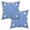 ggaimwf Moroccan Cushion Covers, Blue, 40 x 40 cm, Boho