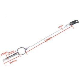 MX 1/4" Diameter Boat Pins Quick Release W/Lanyard Prevent Loss, Bimini Top Quick Release Pins 316 Stainless Steel Pin Stainless Steel Bimini Top Pin for Boats, Yachts 2pack