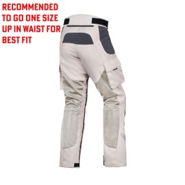 WICKED STOCK Mesh Motorcycle Pants - Armor CE Level 2 Motocross Pants - Grey Black