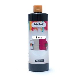 FabriCoat Fabric Paint - Used for Restoring or Changing the Colour of Upholstery, Soft Furnishings, Car Interiors, Clothing, & Footwear. (250ml, Black)