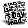 Destination Vinyl ltd Fridge Magnet - Fathers Day Word Art