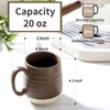 Hasense 20 oz Coffee Mugs, Large Tea Cups with Comfortable