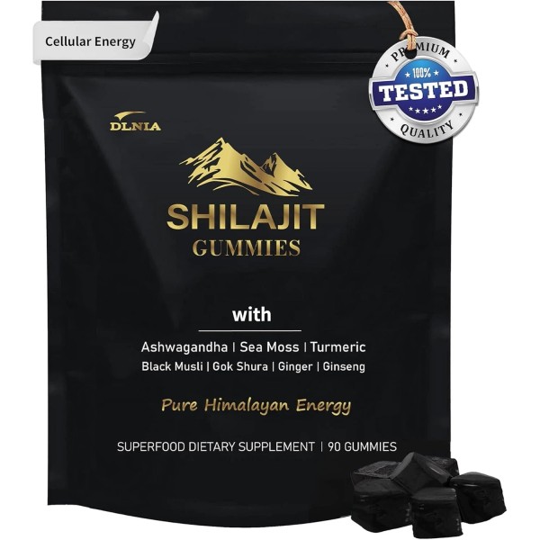 DLNIA Click to see full view Shilajit Gummies with Ashwagandha,