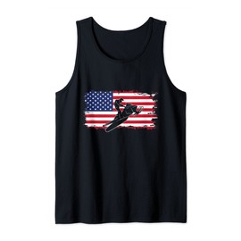 American Flag Snowmobile Apparel - Snowmobile Tank Top