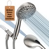 Shower Head with Handheld, All Metal Holder & Extra Long