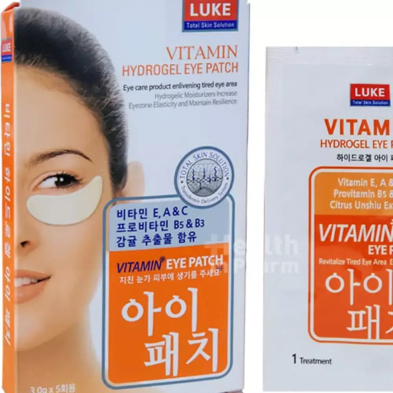 눈가 주름 비타민 아이패치 5매 남여공용 기미 피부 생기 Vitamin
