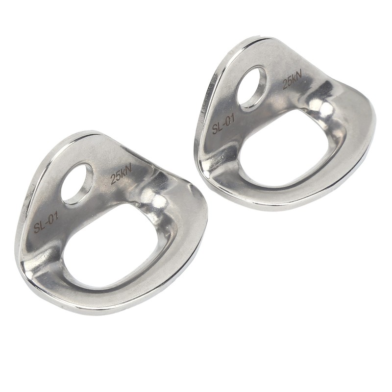 2Pcs Climbing Hangers Stainless Steel Durable Sturdy Smooth Convenient Rock