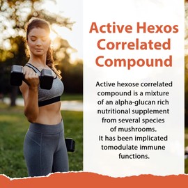 Active Hexose Correlated Compound (AHCC) 500mg - Immune Support, Liver Health, & T-Cell/NK Cell Function - 60 Vegan Capsules