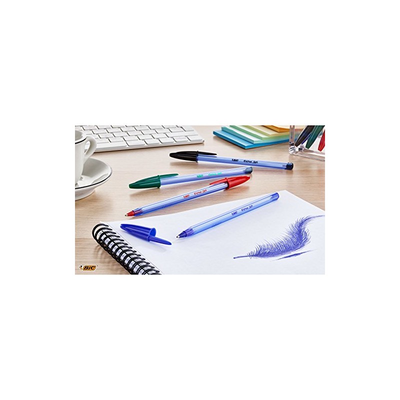 BIC Ballpoint Cristal Soft, 0.4 mm, Box of A 50