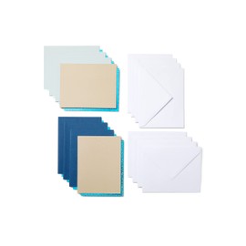 Cricut Joy Message Card (with sticker) / Marina / 8 sheets / 4.2 x 5.5 inches (10.8 x 14 cm) / Cutaway card