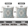 ZSYTZL Boho Throw Pillow Covers 20x20 inch Set of 2,Linen
