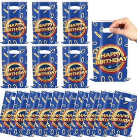 30Pack Blue Hedgehog Party Gift Bags Hedgehog Birthday Theme Party Decoration Supplies for Kids Boy