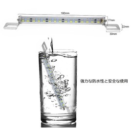 YOBIS License Lamp, White and Red, 12V Rear Fog Lamp, Universal Use, 5630 LED, White High Intensity Reverse Lamp + Red LED, Brake Lamp, License Plate Light, Back Fog Light, Car Warning Light, Tail