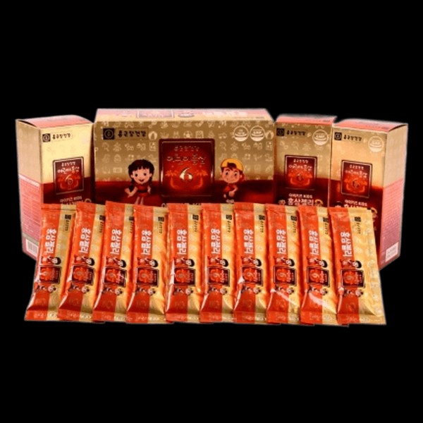 Chong Kun Dang Health iKids Children&#39;s Red Ginseng Jelly 20g x 30 packets, Children&#39;s Red Ginseng Jelly 30 packets / 종근당건강 아이키즈 어린이홍삼젤리 20g x 30포, 어린이홍삼젤리 30포