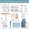 BeadHub Pottery Kit for Beginners, 4.4Lbs Air Dry Clay for