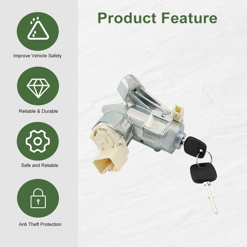 VANJING Ignition Switch Ignition Lock Cylinder Housing Assembly Compatible with