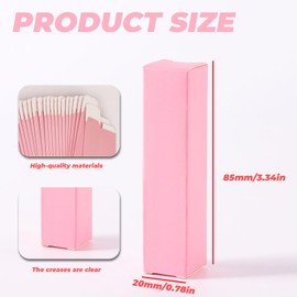 50Pcs Lightweight Kraft Paper Lipstick Case Well Protected Lip Balm Wrapping Box Storage Oil Makeup Paper Box for Makeup Tube Storage