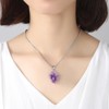 COAI Unisex Amethyst Pendant Necklace, amethyst, Amethyst