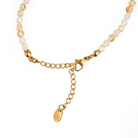 BERGERLIN Genuine Natural Stone Necklace with 925 Sterling Silver Pearl or Gold-Plated Pearl - Filigree Pearl Necklace for Women with Clasp and Certification of Authenticity, Pearl