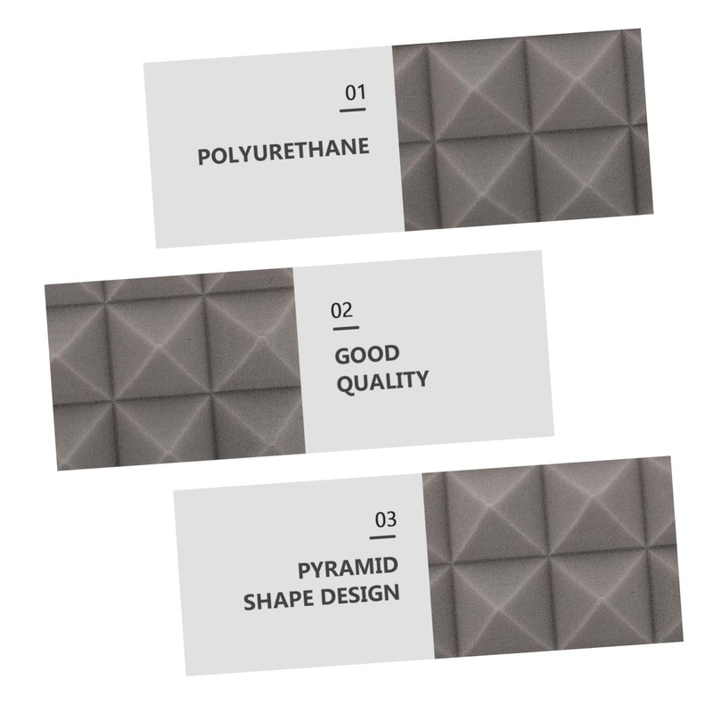 CORHAD 12pcs Pyramid Shape Sound Dampening Panels 5cm Sound Insulation