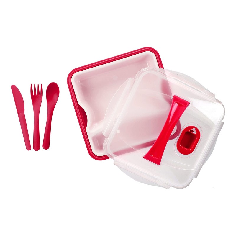 Take Away CMKA1444 FIAMBRERA C/Plato Y CUBIERTOS, Mehrfarbig