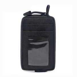 Unbranded Tactical Molle Pouch Key EDC Wallet Coin ID Card Bag Hiking Money Waist Pocket - Black
