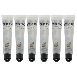Cherimoya (6Pack) MAX Makeup Lip Polish Coconut Oil Clear Gloss